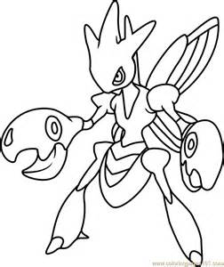 Scizor coloring pages .